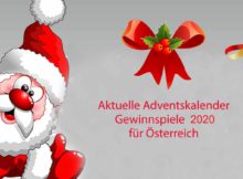 Aktuelle Adventskalender Gewinnspiele 2020 für Österreich