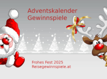 Aktuelle Adventskalender Gewinnspiele 2025 fuer Oesterrreich